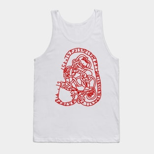 Hagby Runestone U 152 - Norse Viking Rune Tank Top